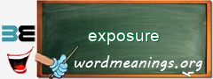 WordMeaning blackboard for exposure